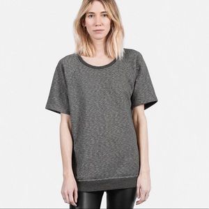 Everlane Short Sleeve Sweatshirt dark heather gray